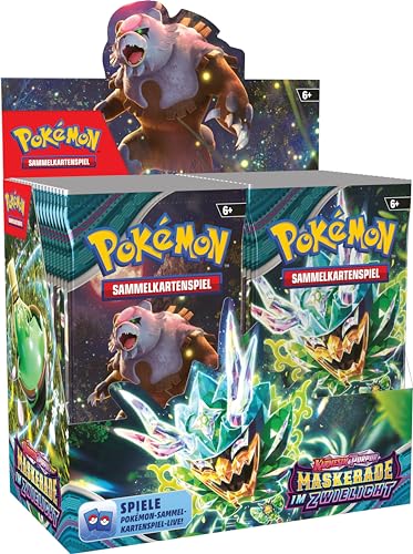 Pokémon Trading Card Game: Crimson &amp; Purple – Twilight Masquerade Booster Display Box (36 Booster Packs) on Sale