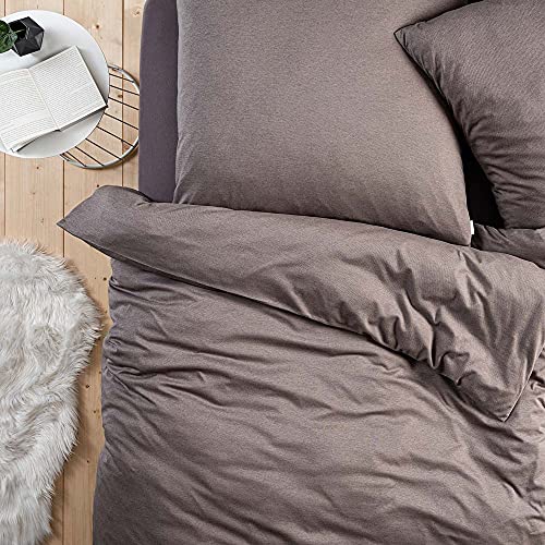 ESTELLA Bettwäsche Takoma | Taupe | Kissenbezug im Sale