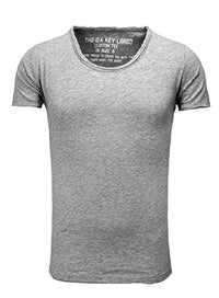 Thumbnail for Key Largo Herren T-Shirt Basic BREAD NEW round grau anthrazit im Sale