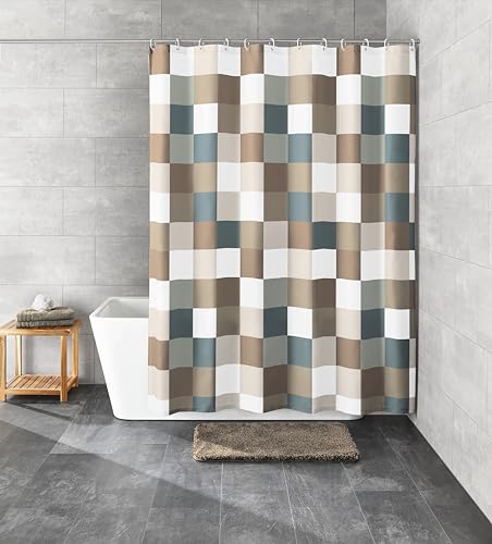 Kleine Wolke Shower Curtain Check 5270, 180 x 200 cm, Taupe on Sale