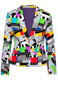 Thumbnail for OppoSuits Damen Miss Testival Blazer - Partyanzug - Halloween und Parties - Stylische, Hochwertige Jacke - Mehrfarbig im Sale