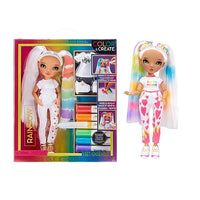 Thumbnail for Rainbow High Color & Create DIY Modepuppe - Grüne Augen, Zöpfe, extra Top & Schuhe, abwaschbare Regenbogenstifte - Ausmalen, Gestalten, Spielen, Auswaschen - für Kinder von 4-12 Jahren und Sammler im Sale