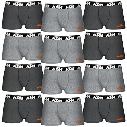 KTM Herren 2xl-12er Set Hellgrau und Dunkelgrau Boxershorts, bunt, im Sale