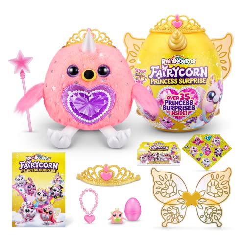 Rainbocorns Fairycorn Princess Serie 6 Flamingo – Plüsch zum Sammeln – magische Feenprinzessin überrascht, Kuschel-Plüsch-Stofftier, Aufkleber, (Flamingo) im Sale