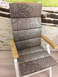 Thumbnail for KETTLER Sesselauflage 108001-8773 Hochlehnerpolster 123 x 50 x 3 cm taupe/floral KTH1 im Sale