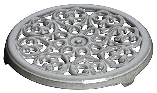 STAUB Topfuntersetzer Lilie 23 cm, Gusseisen, Graphitgrau im Sale