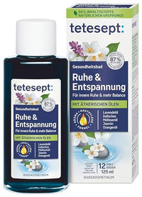 Thumbnail for tetesept Ruhe & Entspannung Bad – Gesundheitsbad mit 5 ätherischen Ölen für innere Ruhe und mehr Balance – kosmetischer Badezusatz mit Hautpflege Formel – 1 x 125 ml im Sale