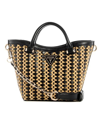 GUESS Atalia Mini Tote Natural/Black im Sale