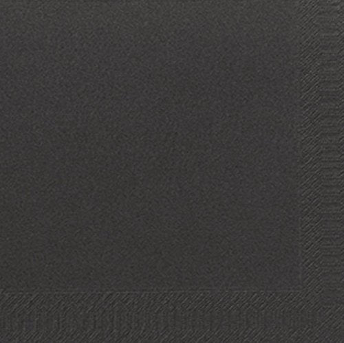 Duni Dinner-Servietten 3lagig Tissue Uni schwarz, x cm, 250 Stück im Sale