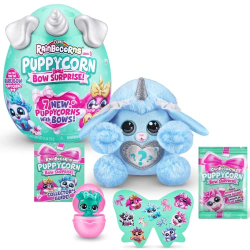 Rainbocorns Puppycorn Bow Surprise Serie 5, Pudel - Plüsch zum Sammeln - 5 Lagen voller Überraschungen, Herz zum Aufklappen, Sticker, Schleim, ab 3 Jahren (Pudel) im Sale