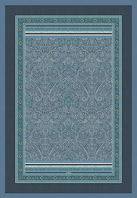Thumbnail for Bassetti Grain Plaid made of 100% cotton in Azure Blue B1, Dimensions: 135x190 cm - 9326031, Blue on Sale