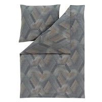 Thumbnail for ESTELLA fine flannel bed linen Levico Graphite 1 duvet cover 135 x 200 cm + 1 pillowcase 80 x 80 cm on sale
