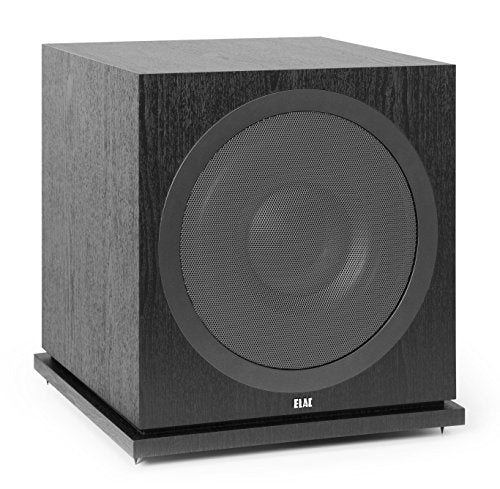 ELAC Debut Subwoofer SUB 3030, aktiver Lautsprecher für die Musikwiedergabe über Stereo-Anlage, Tiefe Bässe Dank leistungsstarkem Verstärker, inkl. App-Steuerung, 1000 W, Schwarz dekor im Sale