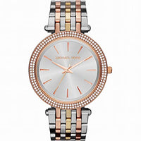 Thumbnail for Michael Kors Damen Quartz Armbanduhr, 39.00mm GehäusegröÃŸe mit champagnerfarben analog Zifferblatt und Gold Metallarmband Armband MK3191 im Sale