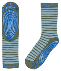 Thumbnail for Finkid Tapsut Striped-Blue - Versatile, comfortable children's anti-slip socks, on sale