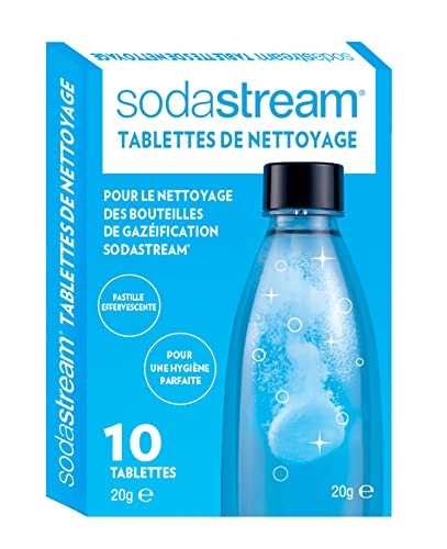 SodaStream cleaning tablets, cardboard, 11 x 2 x 17 cm, white/blue, 10 pieces