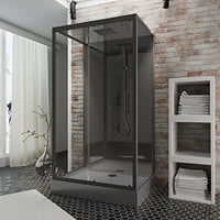 Thumbnail for Schulte Wellnesskabine Bali 85 x 115cm, 215cm, 5mm Sicherheitsglas, Schwarz, EP19391185-68-50 im Sale