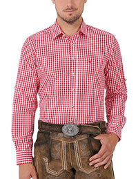 Thumbnail for Krüger Herren Trachtenhemd lang, Modell Trachtenhemd, Langarm, Art.-Nr. 000951-0-0109, L, rot im Sale