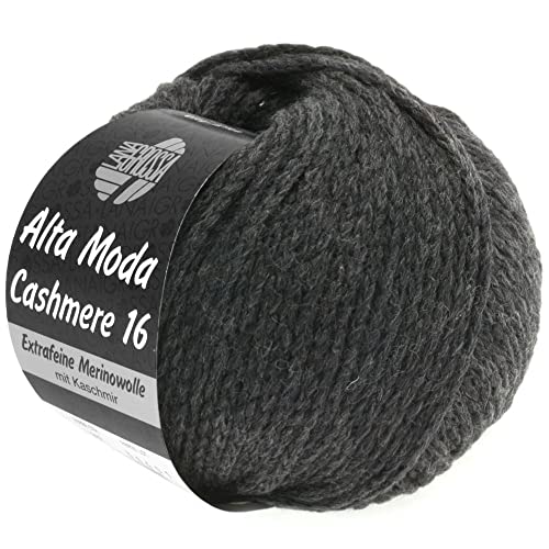 LANA GROSSA Alta Moda Cashmere 16 | Finest 16-micron merino wool with cashmere | Hand-knitting yarn made from 78% virgin wool (merino), 12% cashmere &amp; 10% polyamide (nylon) | 50g for knitting | 110m yarn on sale