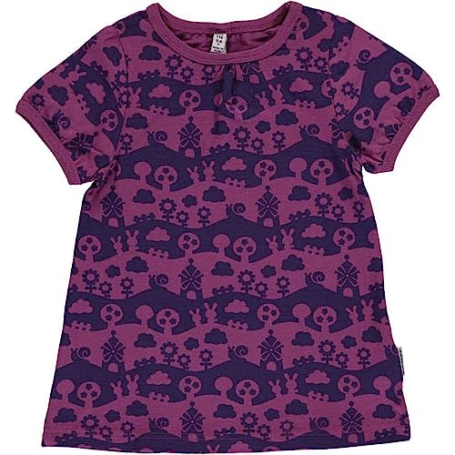 Maxomorra Top A-Line SS Purple Landscape, 110/116 im Sale