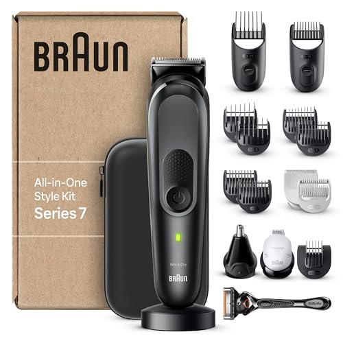 Braun All-In-One Beard Care Body Groomer Set, 17-in-1 Beard Trimmer/Beard Clipper, Trimmer/Hair Clipper for Men, Hair Clipper, 100 Min. Cordless Runtime, MGK7491 on Sale