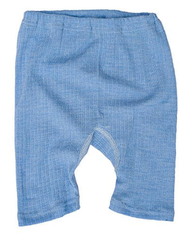 Cosilana, Kinder Radler/Panty, 45% KBA Baumwolle, 35% kbT Wolle, 20% Seide (104, Blau Meliert) im Sale