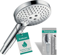 Thumbnail for hansgrohe Raindance Select - wassersparender Duschkopf 9 l/min (EcoSmart), Handbrause mit 3 Strahlarten, runde Duschbrause (120 mm), Sparduschkopf mit Antikalk-Funktion, Chrom, 26531000 im Sale