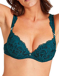 Thumbnail for Aubade Damen Mon Bijou Formgebter Plunge-BH, Grün (Smaragd), 65D im Sale