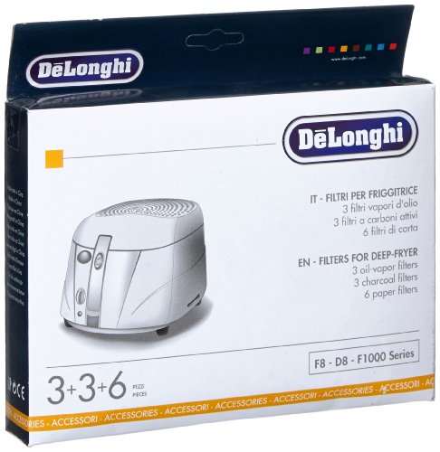 De'Longhi Filterset für Fritteusen der Serie F8-F1000, schwarz/weiß im Sale