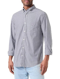 Thumbnail for GANT Herren Reg Poplin Stripe Shirt Klassisches Hemd, College Blue, EU im Sale