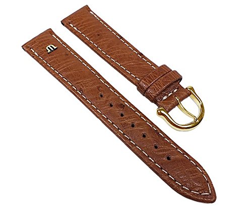 MAURICE LACROIX Uhrenarmband Straußenleder Band Hellbraun 22626G, Stegbreite:14mm im Sale