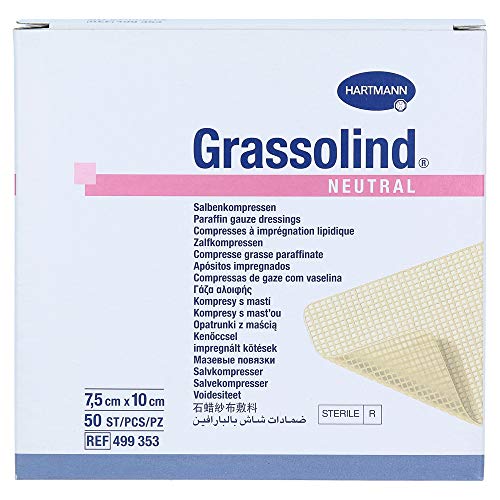 Hartmann Grassolind Salfkompresse 7.5 X 10 Steril, 50 Stück im Sale