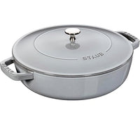 Thumbnail for STAUB Gusseisen Bräter, Chistera Tropfenstruktur im Deckel für optimale Befeuchtung/Aromaregen, Rund 28 cm, 3,7 L, Für alle Herdarten geeignet inkl. Induktion & Backofen, Grenadine Rot im Sale