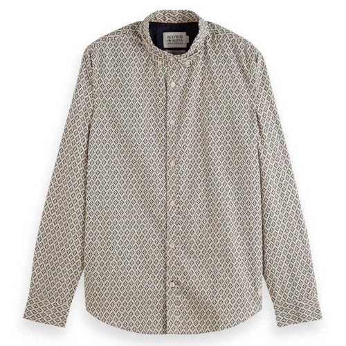 Slim Fit Ditsy AOP Shirt im Sale