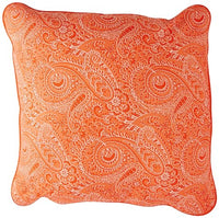 Thumbnail for Bassetti cushion cover Laglio O1 for decorative cushions made of 100% cotton mako satin in orange, dimensions: 40 cm x 40 cm, 9320681 on sale