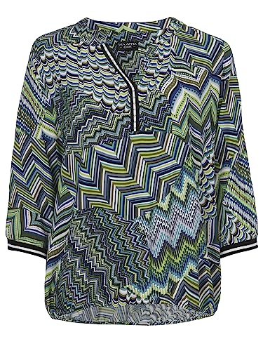 Via Appia Due Damen Extravagante Schlupfbluse mit Buntem Zick-Zack-Muster im Sale