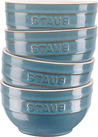 Thumbnail for STAUB Ceramique Bowl Set, 400 ml, Cereal Bowls, Serving Bowls, Dessert Bowls, Red, Ceramic, 12 cm, 4-piece on Sale