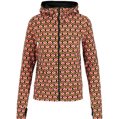 Blutsgeschwister Women's Scuba Duba Hoodie Jacket, Sporty Flower, on Sale