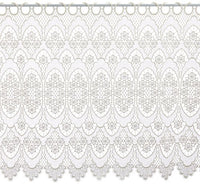 Thumbnail for Plauener Spitze by Modespitze, Store Bistro Gardine Scheibengardine mit Stangendurchzug, hochwertige Stickerei, Höhe 60 cm, Breite 112 cm, Creme im Sale