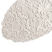 Thumbnail for Plauener Spitze by Modespitze 2204_e_3060 Tischdecke ADMETO, 30 x 60 cm oval, creme im Sale