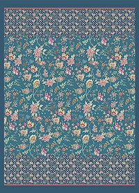 Thumbnail for Bassetti Vicenza Plaid made of 100% cotton in turquoise/petrol B1, dimensions: 240x250 cm - 9326057 on sale