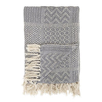 Thumbnail for Bloomingville Rodion Decke, Farbe grau, Recycelte Baumwolle, L160xW130 cm, dünne Decke, 14200731 im Sale