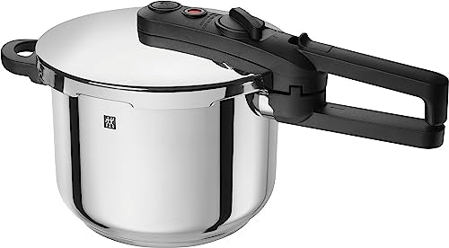 ZWILLING EcoQuick II pressure cooker/steamer, Ø 22 cm, 6L, for all hob types including induction, 18/10 stainless steel, silver on sale