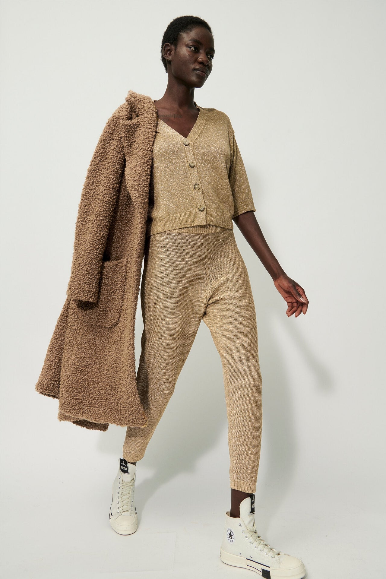 Luisa Cerano Strickhose mit Glanzgarn im Sale