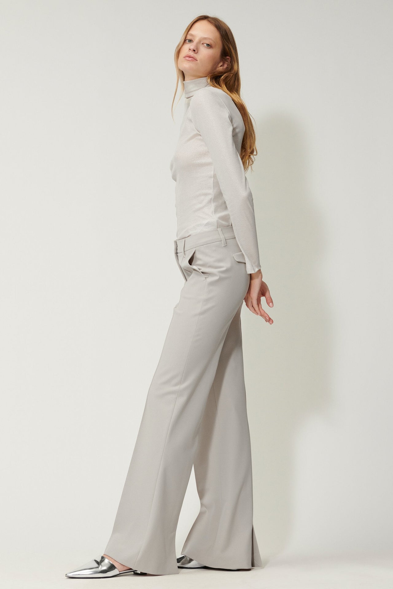 Luisa Cerano Bootcut-Pants mit Saumschlitz im Sale