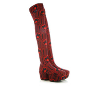 Thumbnail for Prada Jaquard Embroidered Boots im Sale