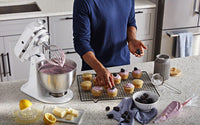 Thumbnail for KitchenAid Classic Series 4.5 Quart Tilt-Head Stand Mixer K45SS, White
