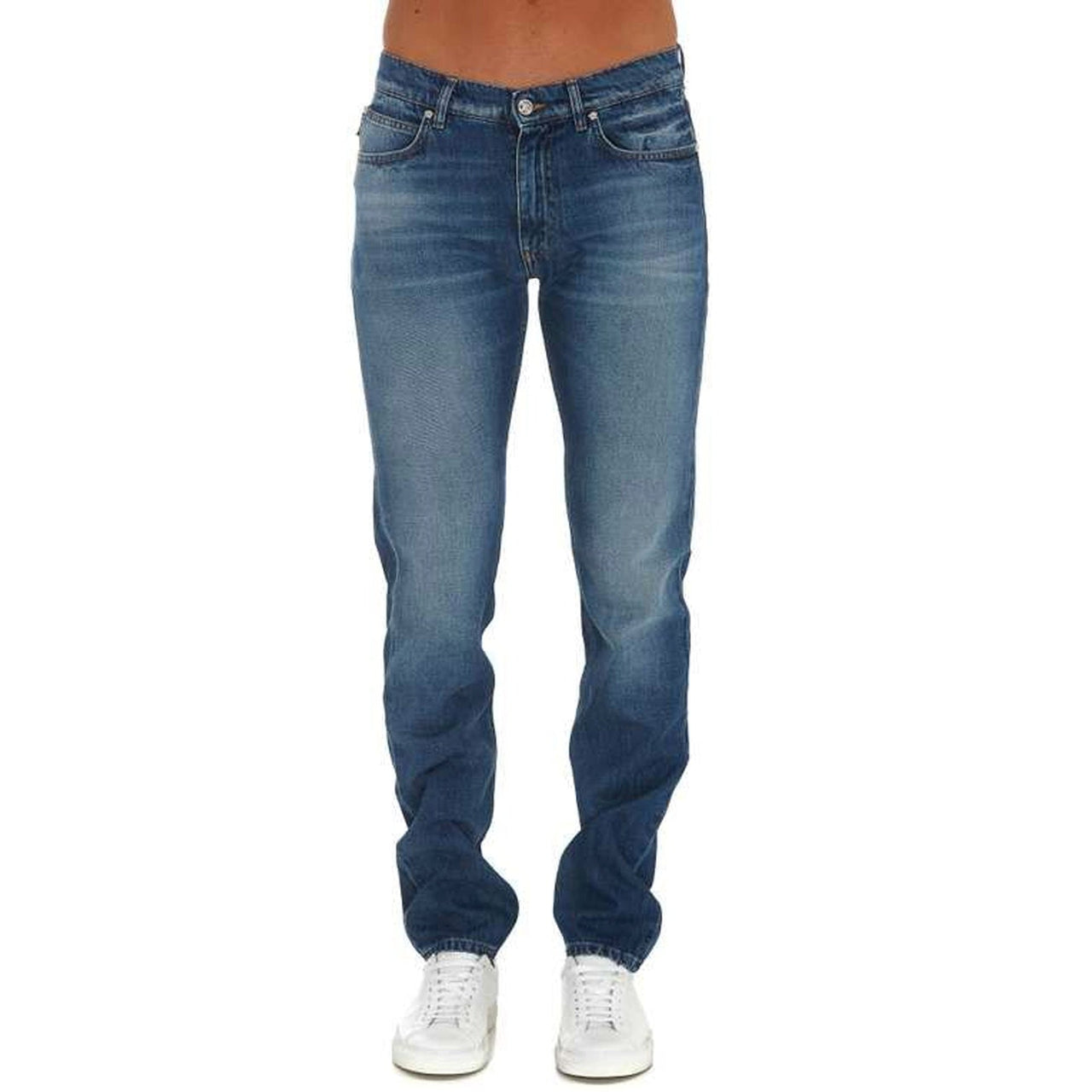 Versace Cotton Logo Denim Jeans on sale