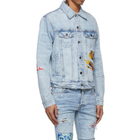 Thumbnail for Amiri Playboy Magazine Trucker Denim Jacket im Sale