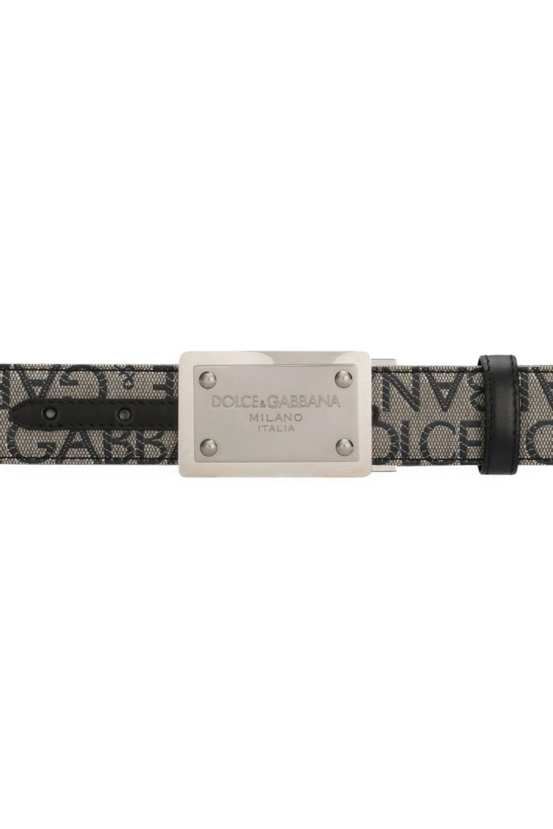 Dolce &amp; Gabbana Allover Logo Plaque Belt on sale